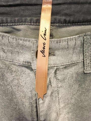 MARCCAIN LIGHT GREY FADED STRAIGHT SLIM LEG JEANS SIZE N5 UK 16