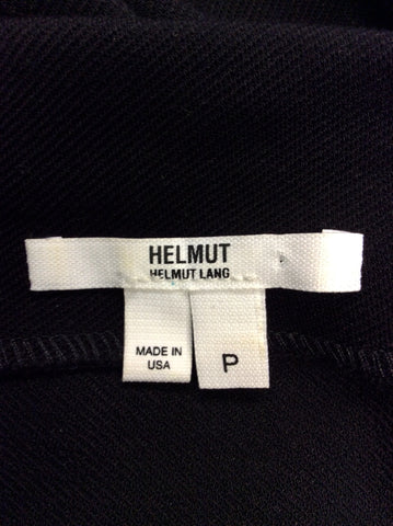 HELMUT LANG BLACK ASYMETRIC NECKLINE BODYCON DRESS SIZE P UK 6/8