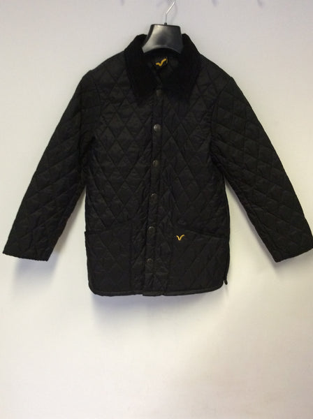 VOI JEANS BLACK KID HUNTER QUILTED JACKED SIZE M