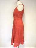 BODEN BRODERIE ANGLAISE SLEEVELESS A LINE DRESS SIZE 10