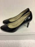 MARKS & SPENCER AUTOGRAPH BLACK PATENT HEELS SIZE 7/40