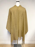 MARKS & SPENCER CAMEL & GOLD METALLIC WRAP ONE SIZE