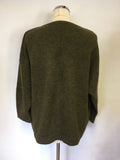 AMERICAN VINTAGE KHAKI/ BROWN OVERSIZE JUMPER SIZE XS/S