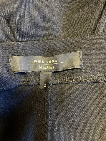 MAX MARA WEEKEND BLACK SKINNY LEG TROUSERS SIZE S