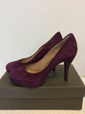 PIED A TERRE ANTON PURPLE SUEDE PLATFORM COURT SHOES SIZE 7/40