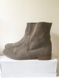 BODEN LIGHT BROWN SUEDE PULL ON ANKLE BOOTS SIZE 6/39