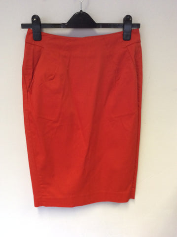 FRENCH CONNECTION CORAL PENCIL SKIRT SIZE 8