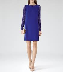 BRAND NEW REISS OCEAN BLUE CERESEI LACE SLEEVE SPECIAL OCCASION DRESS SIZE 6