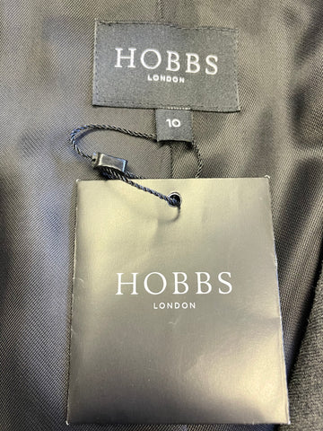 BRAND NEW HOBBS GREY WOOL TAILORED JACKET SIZE 10