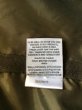 SUPERDRY ARMY GREEN WOOL BLEND REGIMENT COAT SIZE XS