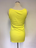 BRAND NEW MARCCAIN YELLOW VEST TOP SIZE N5 UK 14/16