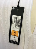 BRAND NEW MARKS & SPENCER AUTOGRAPH WHITE PLEATED TOP SIZE 10