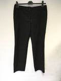 TED BAKER BLACK WOOL BLEND TROUSERS SIZE 3 UK 14