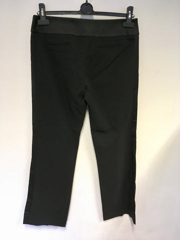 KAREN MILLEN BLACK TUX EVENING TROUSERS SIZE 10