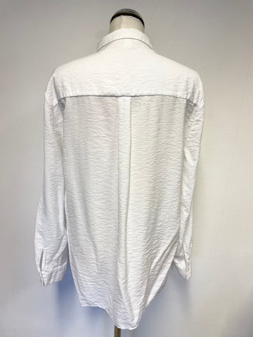 WHISTLES WHITE LONG SLEEVE COLLARED SHIRT SIZE 12