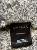JAEGER 100% WOOL GREY MARL CARDIGAN/COAT SIZE S