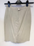 MARELLA CREAM WOOL BLEND TAILORED SKIRT SUIT SIZE 10