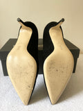 HOBBS BLACK SUEDE HEEL COURT SHOES SIZE 8/42