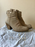 C-DOUX TAN SUEDE KNEE KIGH BOOTS SIZE 2.5/35