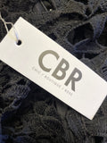 BRAND NEW CHIC BOUTIQUE ROSE BLACK LACE LONG SLEEVE SPECIAL OCCASION DRESS SIZE L