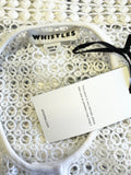 BRAND NEW WHISTLES WHITE LACE COLLARLESS LONG SLEEVE TOP/ JACKET SIZE 10