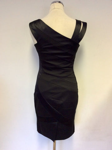 KAREN MILLEN BLACK ASYMETRIC NECKLINE SPECIAL OCCASION  DRESS