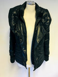 OUI MOMENTS BLACK PADDED JACKET SIZE 10