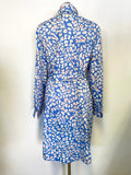 BRAND NEW MINT VELVET ALEX BLUE ANIMAL PRINT SHIRT DRESS SIZE 12