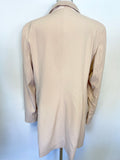 BRAND NEW KAREN MILLEN BLUSH TUXEDO LONG BLAZER JACKET SIZE 16