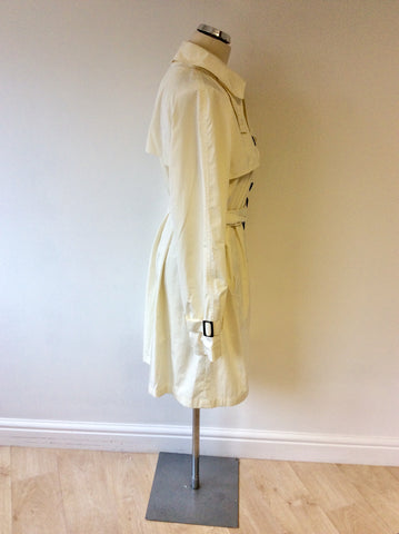 JAEGER WHITE BELTED TRENCH COAT/ MAC SIZE 16