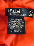RALPH LAUREN POLO DARK BLUE PADDED DOWN PUFFA JACKET SIZE XL/ 20