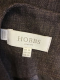 HOBBS BROWN LINEN PENCIL DRESS SIZE 14