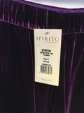 BRAND NEW SPIRITO DI ARTIGIANO PLUM VELVET WIDE LEG TROUSERS SIZE 20