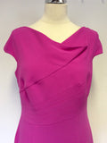 HOBBS INVITATION PINK PENCIL DRESS SIZE 12