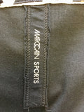 MARCCAIN SPORTS BLACK & WHITE STRIPE & LEOPARD PRINT VEST TOP SIZE N5 UK 14/16