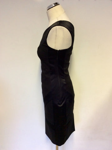 KAREN MILLEN BLACK ASYMETRIC NECKLINE SPECIAL OCCASION  DRESS