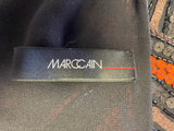 MARCCAIN BLACK, BROWN & ORANGE SEQUINNED & BEADED SPECIAL OCCASION/ EVENING JACKET SIZE 4 UK 14