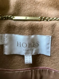 HOBBS CAMEL WOOL BLEND MID LENGTH COAT SIZE 14