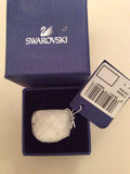 BRAND NEW SWAROVSKI WHITE CRYSTAL NIRVANI SILVER PLATE  DRESS RING SIZE 58