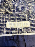 WHISTLES NAVY & WHITE TWEED A LINE SKIRT WITH POCKETS SIZE 14