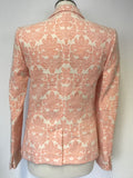 BRAND NEW JACK WILLS CORAL JACQUARD PRINT FAIRLAWN BLAZER SIZE 10