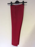 FRENCH CONNECTION RED CAPRI PANTS SIZE 8
