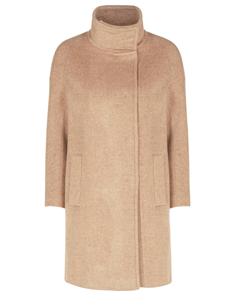 MAX MARA WEEKEND CAMEL 100% WOOL MELTON COAT SIZE 12