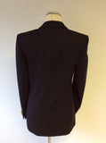 AQUASCUTUM BLACK WOOL BLAZER JACKET SIZE 10