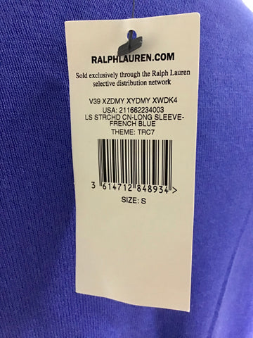 BRAND NEW RALPH LAUREN POLO FRENCH BLUE OVER SIZE JUMPER SIZE S
