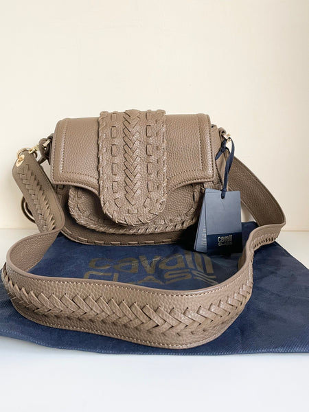 BRAND NEW  CAVALLI CLASS LAYLA BEIGE SMALL CROSS BODY/SHOULDER BAG