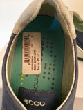 BRAND NEW ECCO BIOM LITE BLUE LACE UP PLIMSOL/ TRAINERS SIZE 6/39