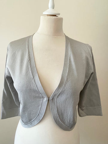 PHASE EIGHT GREY BOLERO CARDIGAN SIZE 14