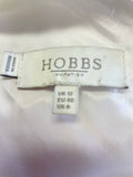 HOBBS INVITATION WHITE V NECKLINE SLEEVELESS FIT & FLARE SPECIAL OCCASION DRESS SIZE 12