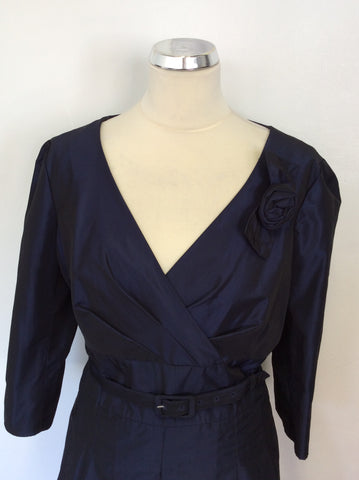 HOBBS INVITATION DARK BLUE SPECIAL OCCASION DRESS SIZE 16